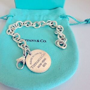 Authentic Tiffany & Co. Return to Tiffany Charm Bracelet in Sterling Silver